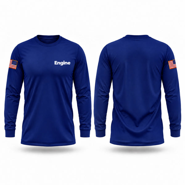 Long Sleeve Performance Shirt, Engine, Fire Department, Teamtime, Team time, sublimation, custom sports apparel, team uniforms, spirit wear, spiritwear, sports uniforms, custom shirts, team store, custom team store, fundraiser sports, apparel fundraiser