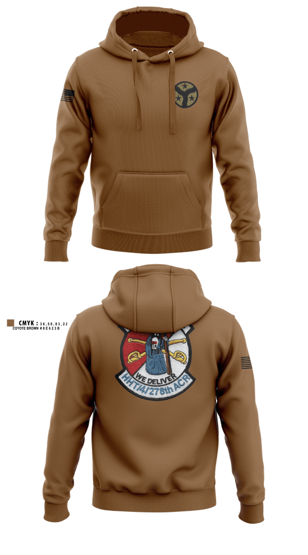 Hoodie, 278th armored cavalry regiment, National Guard, Teamtime, Team time, sublimation, custom sports apparel, team uniforms, spirit wear, spiritwear, sports uniforms, custom shirts, team store, custom team store, fundraiser sports, apparel fundraiser