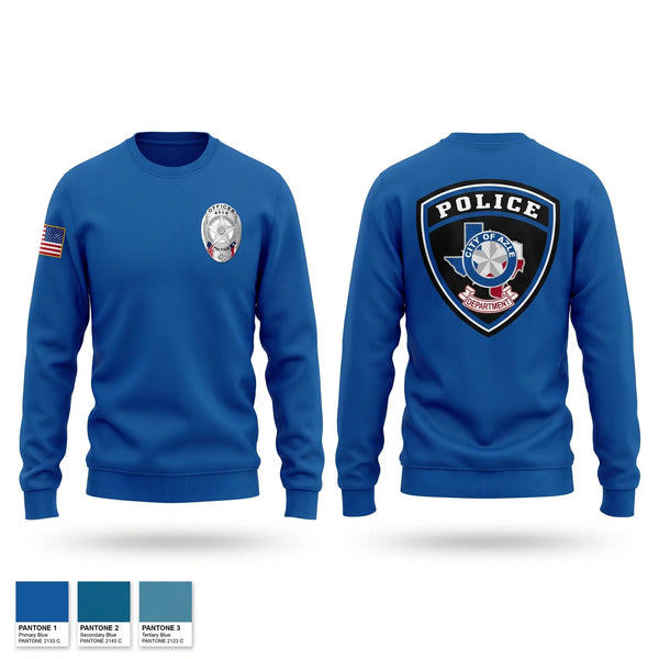 Crew Neck Sweatshirt, Azle Police, Police, Teamtime, Team time, sublimation, custom sports apparel, team uniforms, spirit wear, spiritwear, sports uniforms, custom shirts, team store, custom team store, fundraiser sports, apparel fundraiser