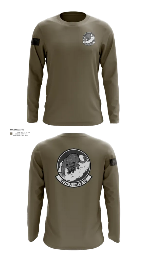 Long Sleeve Performance Shirt, 377 Fighter Generation Squadron, , Teamtime, Team time, sublimation, custom sports apparel, team uniforms, spirit wear, spiritwear, sports uniforms, custom shirts, team store, custom team store, fundraiser sports, apparel fundraiser