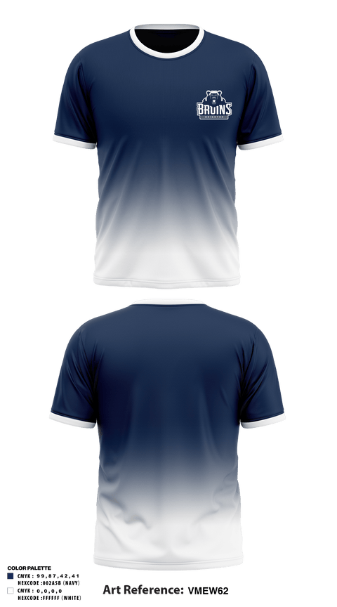 Brighton High School Tennis 96269099 Short Sleeve Performance Shirt - 1