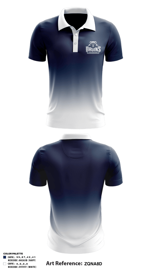 Brighton High School Tennis 96269099 Short Sleeve Performance Polo - 1