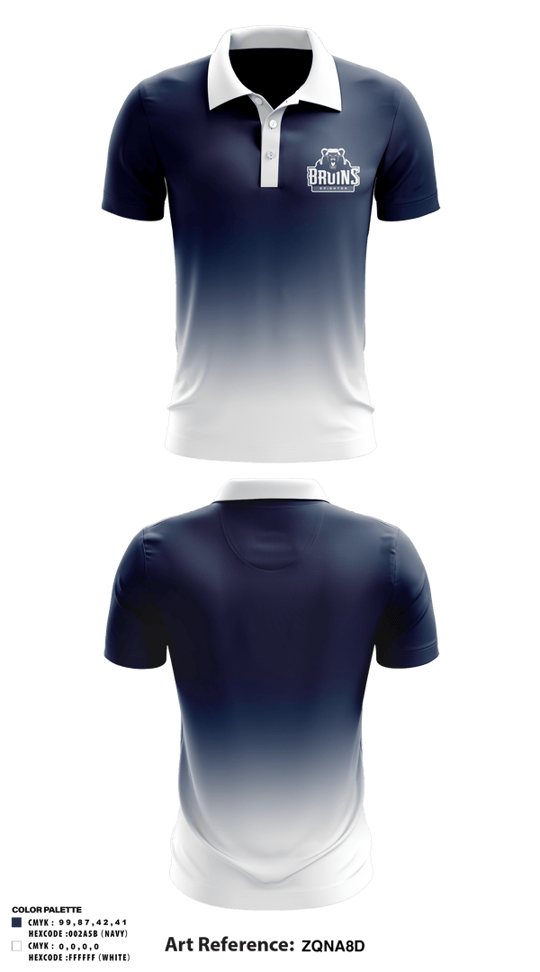 Brighton High School Tennis 96269099 Short Sleeve Performance Polo - 1