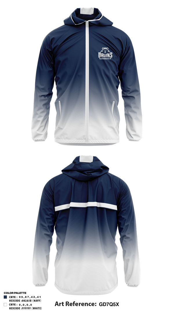 Brighton High School Tennis 96269099 Windbreaker - 1
