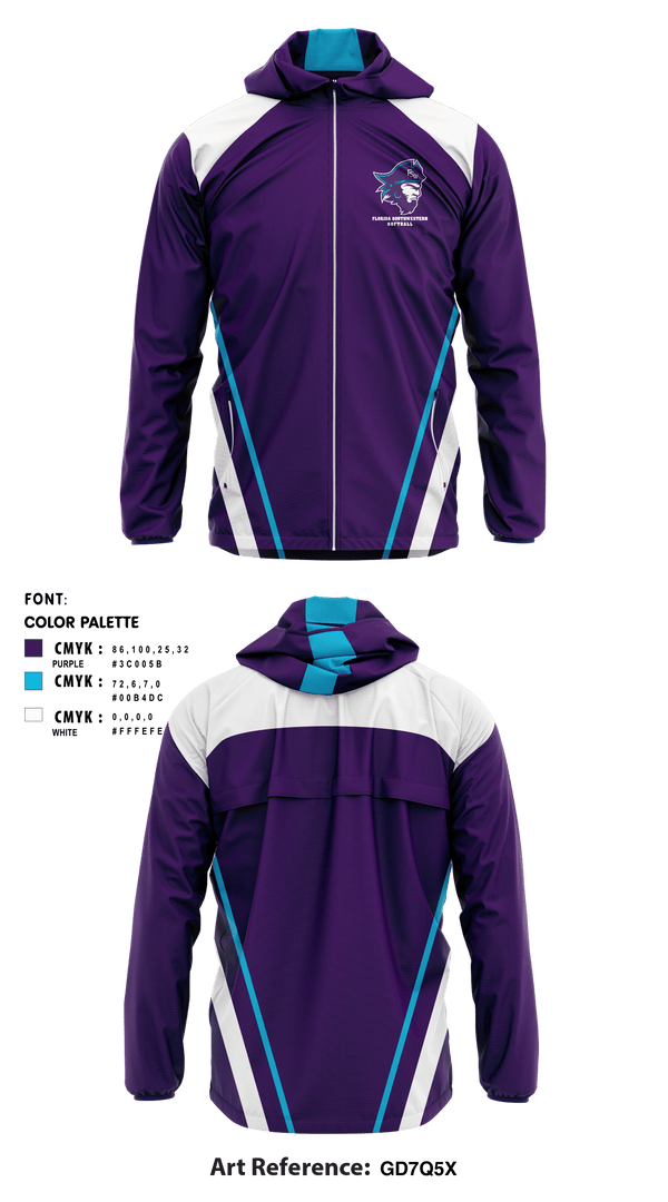 Florida Southwestern State College-Lee Campus Softball 24782018 Windbreaker - 1