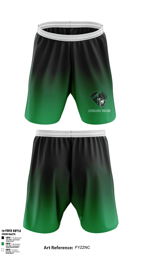 Atholton High School Tennis 66294544 Athletic Shorts With Pockets - 1