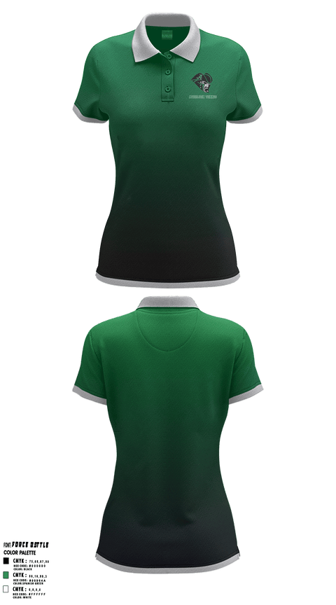 Atholton High School Tennis 66294544 Women's Short Sleeve Performance Polo - 1