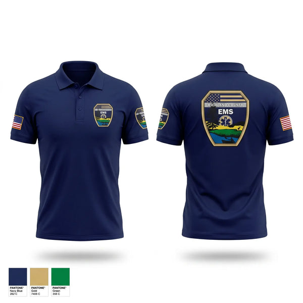 Short Sleeve Performance Polo, RC EMS, EMS/EMT, Teamtime, Team time, sublimation, custom sports apparel, team uniforms, spirit wear, spiritwear, sports uniforms, custom shirts, team store, custom team store, fundraiser sports, apparel fundraiser