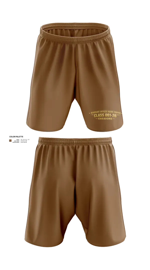 Athletic Shorts With Pockets, Engineer WOBC Class 26-001, Army, Teamtime, Team time, sublimation, custom sports apparel, team uniforms, spirit wear, spiritwear, sports uniforms, custom shirts, team store, custom team store, fundraiser sports, apparel fundraiser
