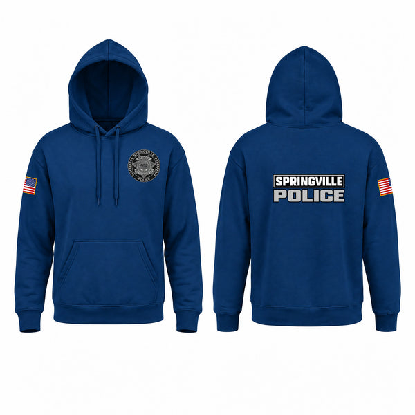 Hoodie, Springville Police, Police, Teamtime, Team time, sublimation, custom sports apparel, team uniforms, spirit wear, spiritwear, sports uniforms, custom shirts, team store, custom team store, fundraiser sports, apparel fundraiser