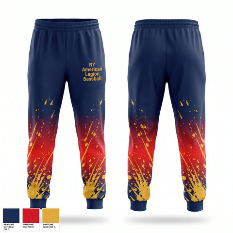 Sweatpants, NY American Legion Baseball, Baseball, Teamtime, Team time, sublimation, custom sports apparel, team uniforms, spirit wear, spiritwear, sports uniforms, custom shirts, team store, custom team store, fundraiser sports, apparel fundraiser