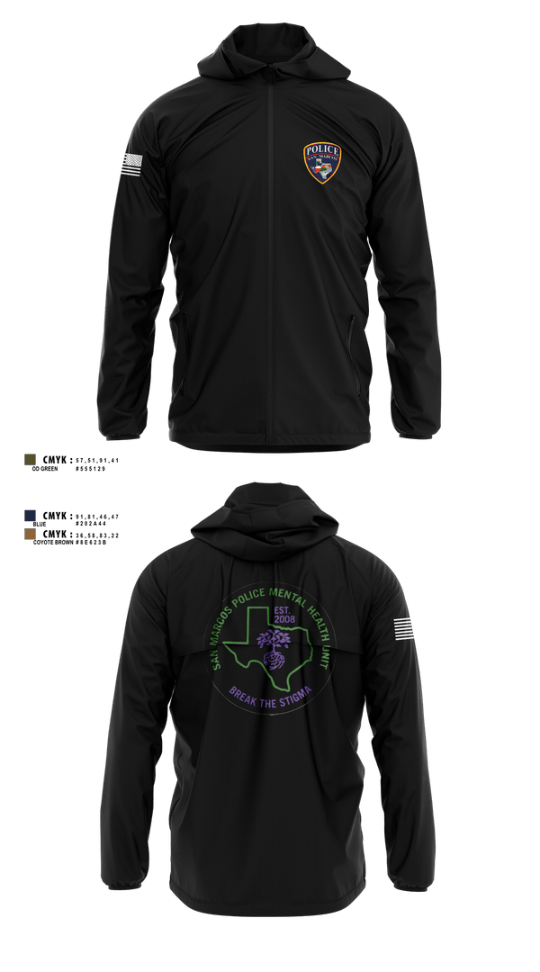 SMPD Mental Health Unit 50608252 Windbreaker -1