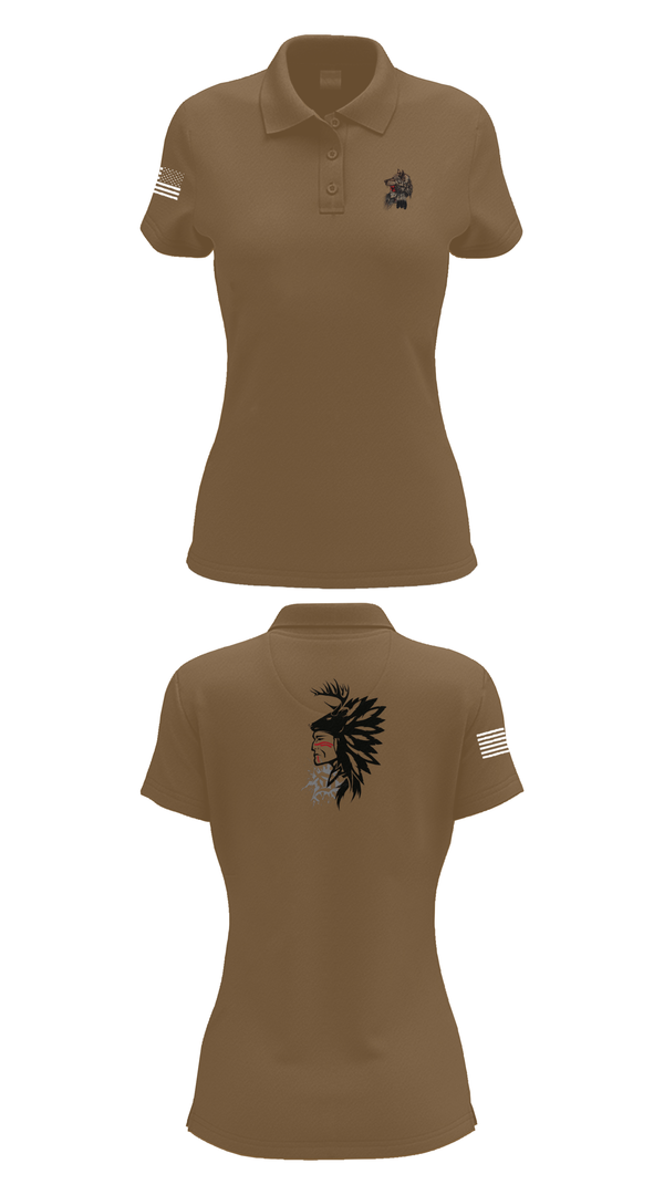 Womens Short Sleeve Performance Polo, 101st airborne 1-327, Army, Teamtime, Team time, sublimation, custom sports apparel, team uniforms, spirit wear, spiritwear, sports uniforms, custom shirts, team store, custom team store, fundraiser sports, apparel fundraiser