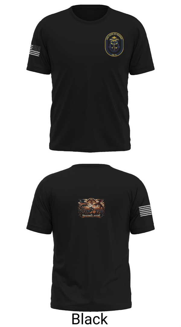 Short Sleeve Performance Shirt, USS CAPE ST. GEORGE, , Teamtime, Team time, sublimation, custom sports apparel, team uniforms, spirit wear, spiritwear, sports uniforms, custom shirts, team store, custom team store, fundraiser sports, apparel fundraiser