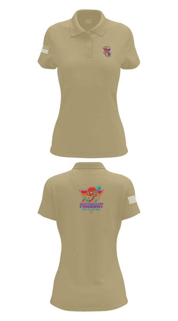 Womens Short Sleeve Performance Polo, , Army, Teamtime, Team time, sublimation, custom sports apparel, team uniforms, spirit wear, spiritwear, sports uniforms, custom shirts, team store, custom team store, fundraiser sports, apparel fundraiser