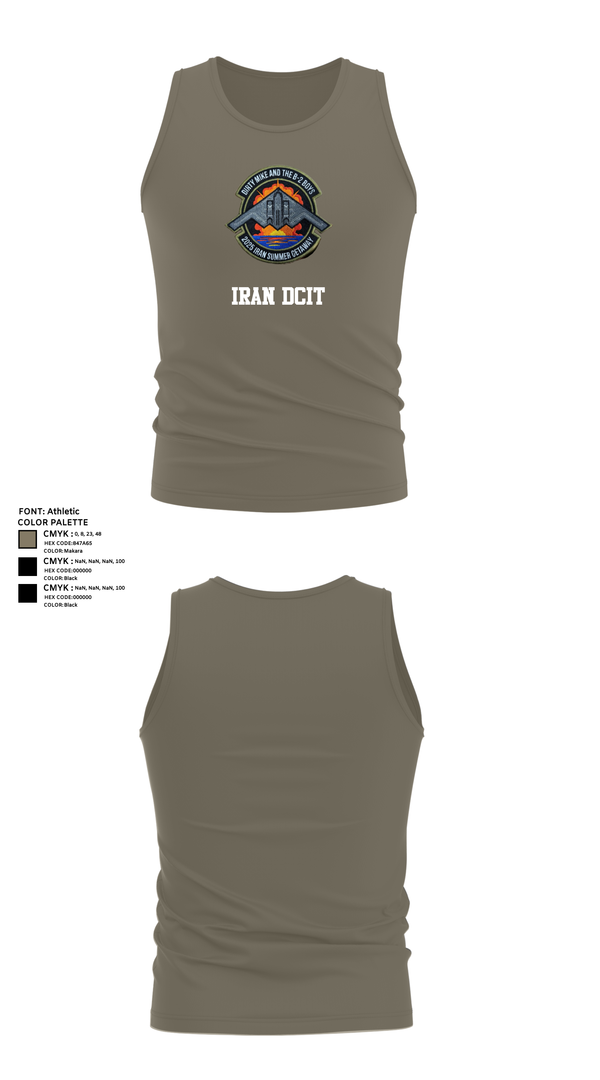 Tank Top, Iran DCIT, Army, Teamtime, Team time, sublimation, custom sports apparel, team uniforms, spirit wear, spiritwear, sports uniforms, custom shirts, team store, custom team store, fundraiser sports, apparel fundraiser