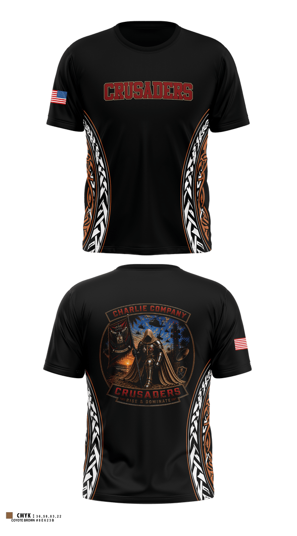 Old School Cotton Feel Shirt, CRUSADERS, Army, Teamtime, Team time, sublimation, custom sports apparel, team uniforms, spirit wear, spiritwear, sports uniforms, custom shirts, team store, custom team store, fundraiser sports, apparel fundraiser