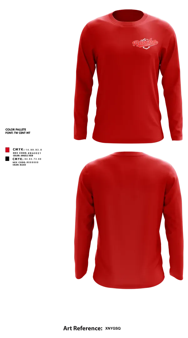 Long Sleeve Performance Shirt, Rancho Little League, Baseball, Teamtime, Team time, sublimation, custom sports apparel, team uniforms, spirit wear, spiritwear, sports uniforms, custom shirts, team store, custom team store, fundraiser sports, apparel fundraiser
