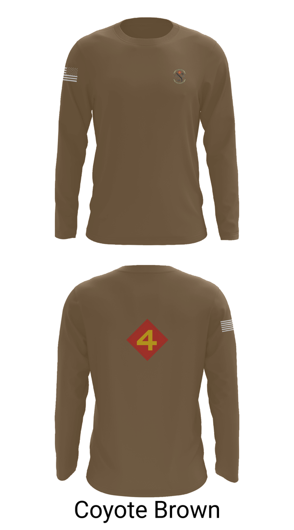 Long Sleeve Performance Shirt, 14th Marine regiment 4th Marine corps division, , Teamtime, Team time, sublimation, custom sports apparel, team uniforms, spirit wear, spiritwear, sports uniforms, custom shirts, team store, custom team store, fundraiser sports, apparel fundraiser