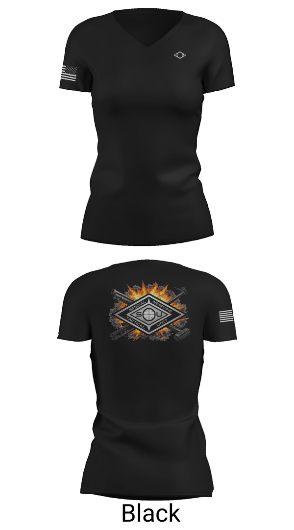 Womens Short Sleeve Vneck Shirt, Boise Police Special Operations Unit, Police, Teamtime, Team time, sublimation, custom sports apparel, team uniforms, spirit wear, spiritwear, sports uniforms, custom shirts, team store, custom team store, fundraiser sports, apparel fundraiser