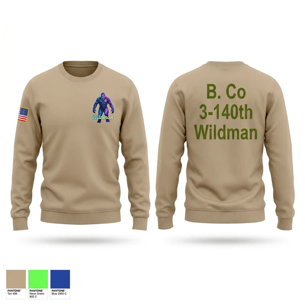 Crew Neck Sweatshirt, 3-140th, National Guard, Teamtime, Team time, sublimation, custom sports apparel, team uniforms, spirit wear, spiritwear, sports uniforms, custom shirts, team store, custom team store, fundraiser sports, apparel fundraiser