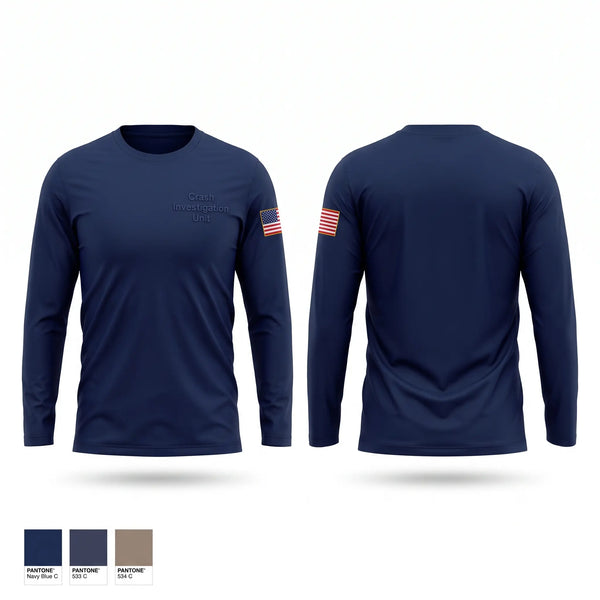 Long Sleeve Performance Shirt, Crash Investigation Unit, Police, Teamtime, Team time, sublimation, custom sports apparel, team uniforms, spirit wear, spiritwear, sports uniforms, custom shirts, team store, custom team store, fundraiser sports, apparel fundraiser
