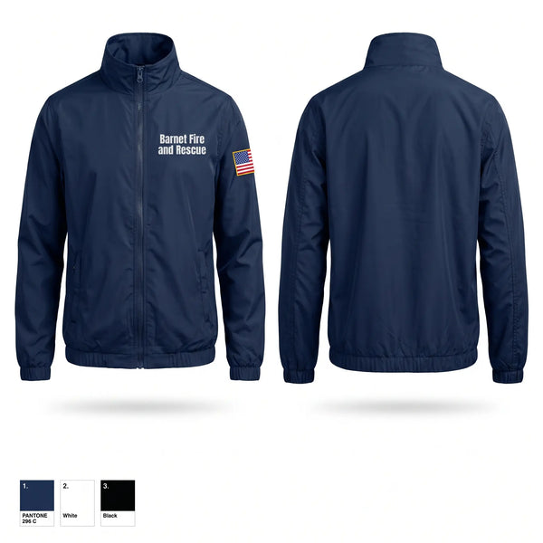 Windbreaker, Barnet Fire and Rescue, Fire Department, Teamtime, Team time, sublimation, custom sports apparel, team uniforms, spirit wear, spiritwear, sports uniforms, custom shirts, team store, custom team store, fundraiser sports, apparel fundraiser