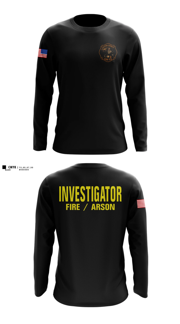 Long Sleeve Performance Shirt, Gaston County Emergency Management and Fire Services, Fire Department, Teamtime, Team time, sublimation, custom sports apparel, team uniforms, spirit wear, spiritwear, sports uniforms, custom shirts, team store, custom team store, fundraiser sports, apparel fundraiser