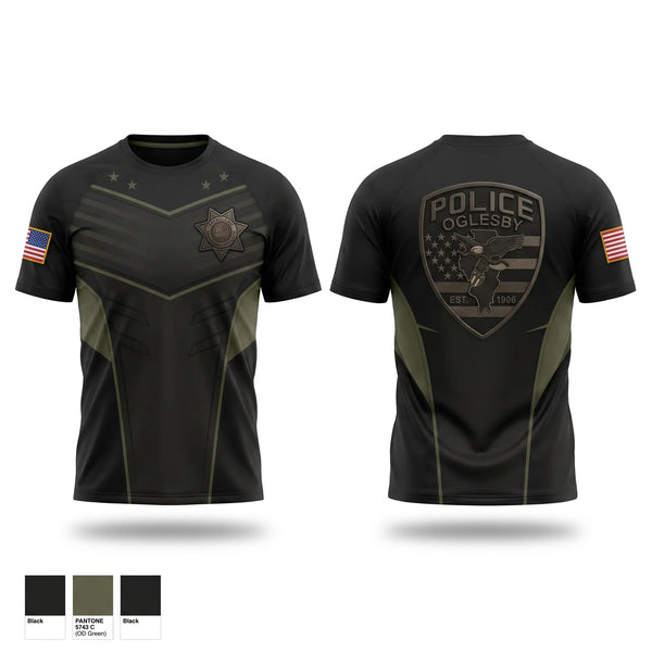 Short Sleeve Performance Shirt, Oglesby, Police, Teamtime, Team time, sublimation, custom sports apparel, team uniforms, spirit wear, spiritwear, sports uniforms, custom shirts, team store, custom team store, fundraiser sports, apparel fundraiser