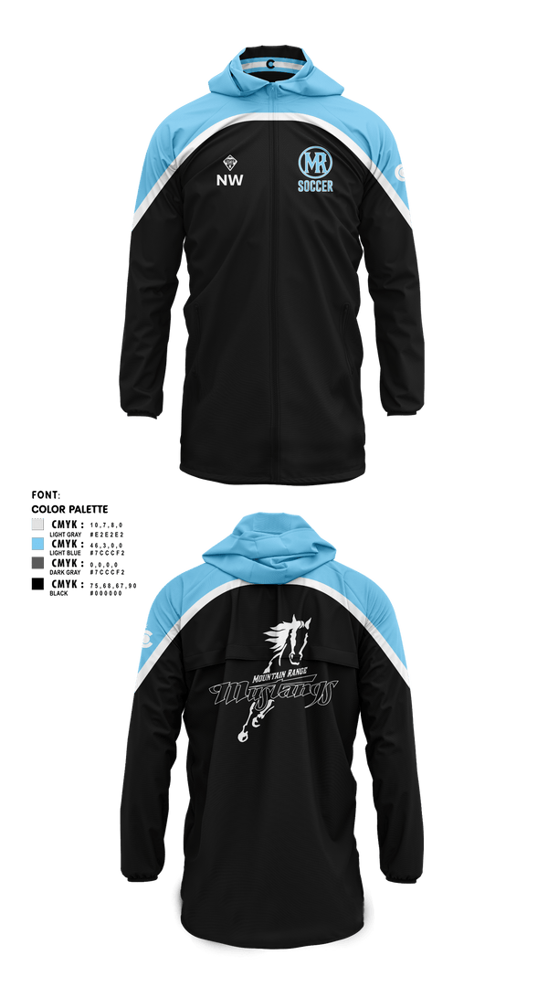 MOUNTAIN RANGE HS GIRLS SOCCER 81994062 EXTENDED JACKET TEMPEST SIDELINE JACKET -1