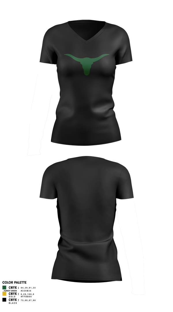 Womens Short Sleeve Vneck Shirt, Battle Mountain Longhorns, Wrestling, Teamtime, Team time, sublimation, custom sports apparel, team uniforms, spirit wear, spiritwear, sports uniforms, custom shirts, team store, custom team store, fundraiser sports, apparel fundraiser
