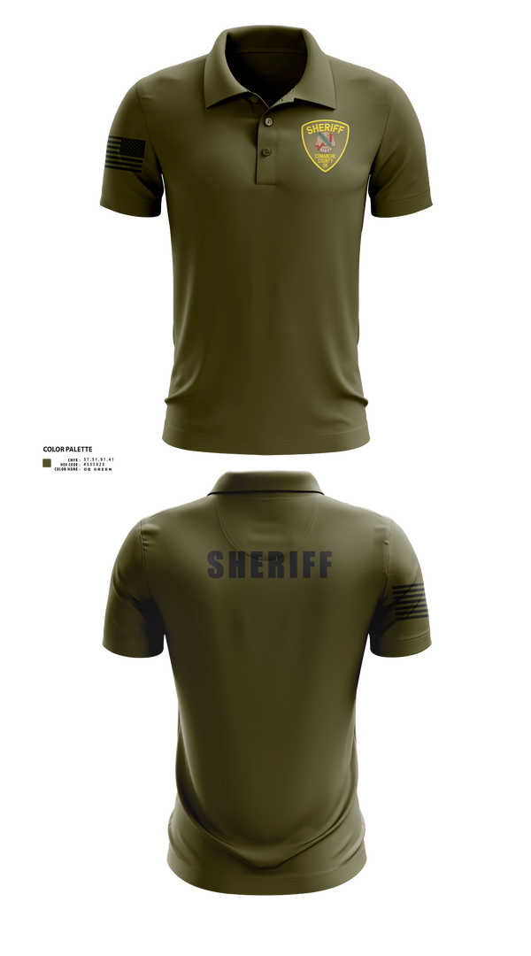 Short Sleeve Performance Polo, Comanche County Sheriffs Office, Police, Teamtime, Team time, sublimation, custom sports apparel, team uniforms, spirit wear, spiritwear, sports uniforms, custom shirts, team store, custom team store, fundraiser sports, apparel fundraiser