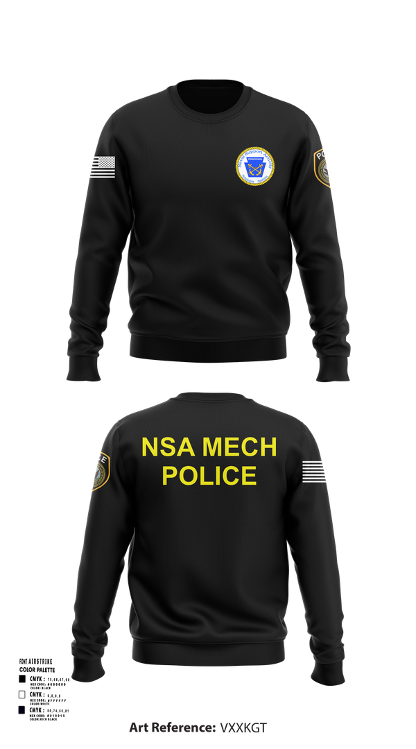 Crew Neck Sweatshirt, NSA Mechanicsburg, , Teamtime, Team time, sublimation, custom sports apparel, team uniforms, spirit wear, spiritwear, sports uniforms, custom shirts, team store, custom team store, fundraiser sports, apparel fundraiser