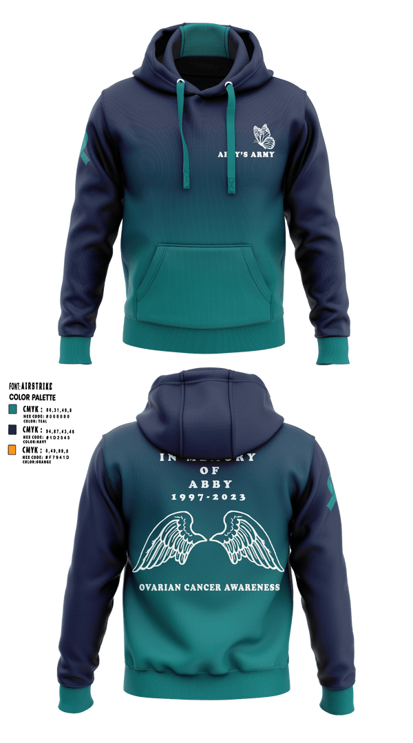 Abby's Army Pelotonia 94779993 Hoodie - 1