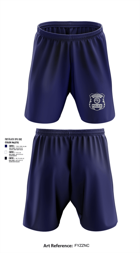 SOUTH BEND POLICE DEPARTMENT Athletic Shorts With Pockets -1