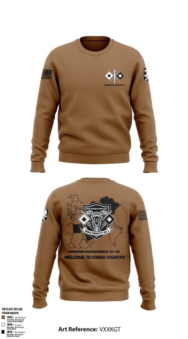 C Co, 51st ESB-E 54030121 Crew Neck Sweatshirt - 1