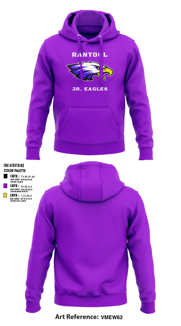 Rantoul Jr. Eagles 24320396 Hoodie - 4