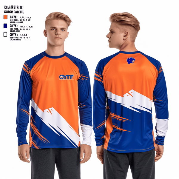 Oswego Youth Tackle Football And Cheer 18248056 Long Sleeve Performance Shirt - 2