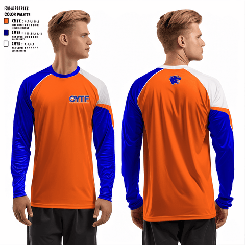 Oswego Youth Tackle Football And Cheer 18248056 Long Sleeve Performance Shirt - 3
