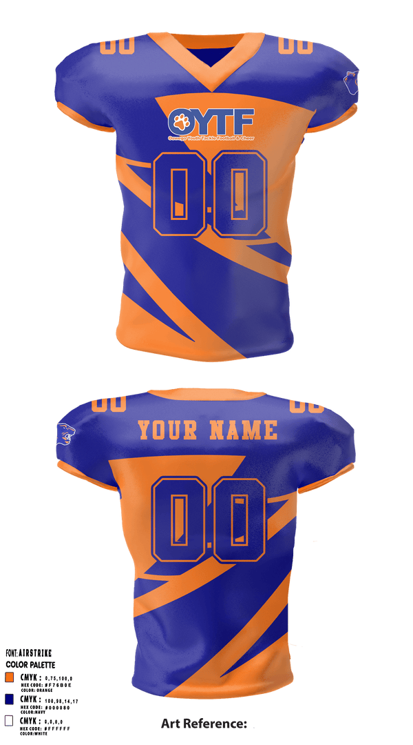 Oswego Youth Tackle Football And Cheer 18248056 Football Jersey - 1