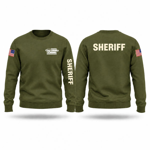 Crew Neck Sweatshirt, Clay County Courts, Police, Teamtime, Team time, sublimation, custom sports apparel, team uniforms, spirit wear, spiritwear, sports uniforms, custom shirts, team store, custom team store, fundraiser sports, apparel fundraiser