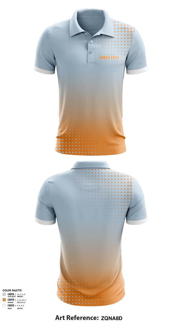 LAZER ELITE Short Sleeve Performance Polo -1