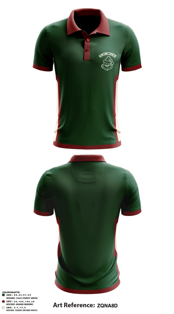 GRINCHES 25708713 Short Sleeve Performance Polo - 2