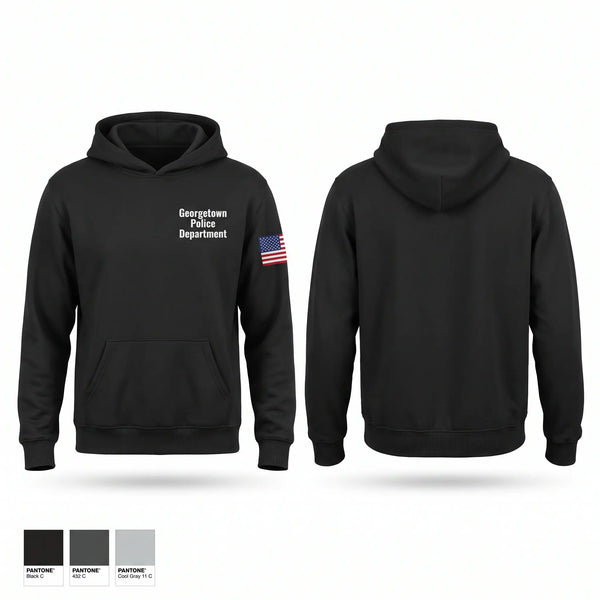 Hoodie, Georgetown Police Department, Police, Teamtime, Team time, sublimation, custom sports apparel, team uniforms, spirit wear, spiritwear, sports uniforms, custom shirts, team store, custom team store, fundraiser sports, apparel fundraiser