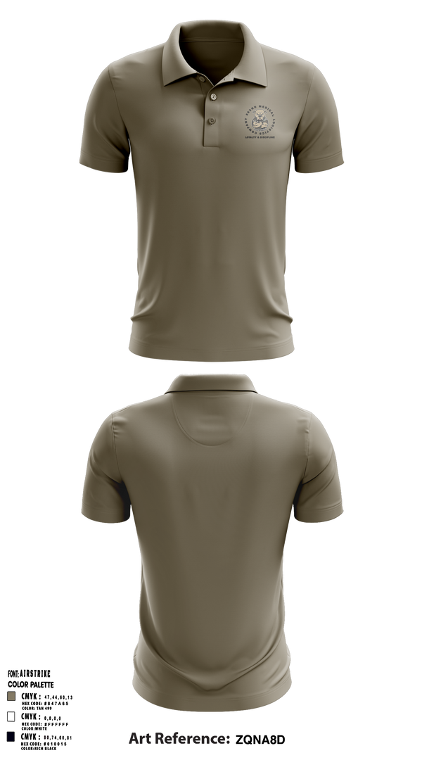 582nd MLC 28327746 Short Sleeve Performance Polo - 5