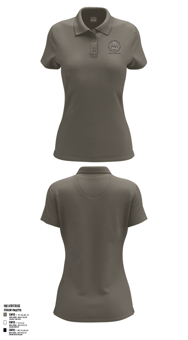 582nd MLC 28327746 Women's Short Sleeve Performance Polo - 5