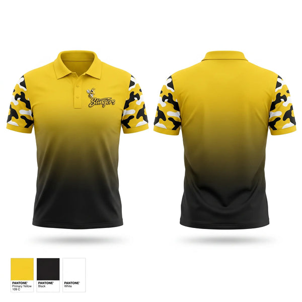 Short Sleeve Performance Polo, Stingers, Baseball, Teamtime, Team time, sublimation, custom sports apparel, team uniforms, spirit wear, spiritwear, sports uniforms, custom shirts, team store, custom team store, fundraiser sports, apparel fundraiser