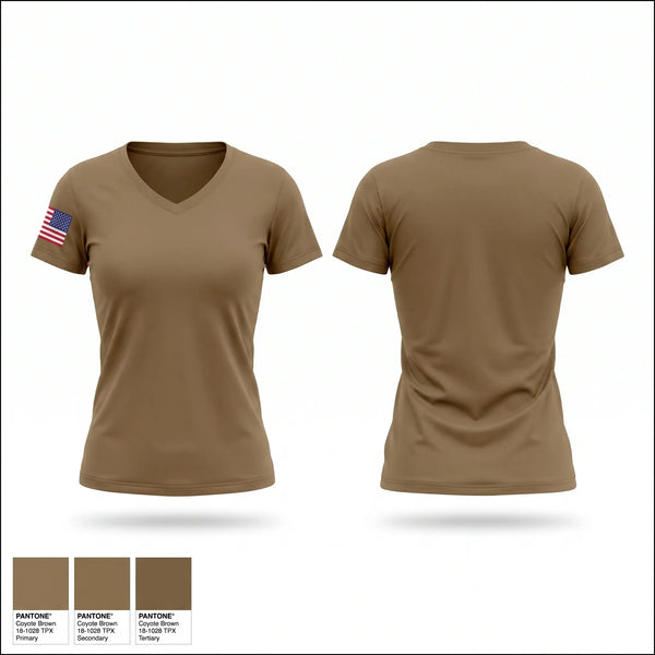 Womens Short Sleeve Vneck Shirt, 26ERQS, Air Force, Teamtime, Team time, sublimation, custom sports apparel, team uniforms, spirit wear, spiritwear, sports uniforms, custom shirts, team store, custom team store, fundraiser sports, apparel fundraiser