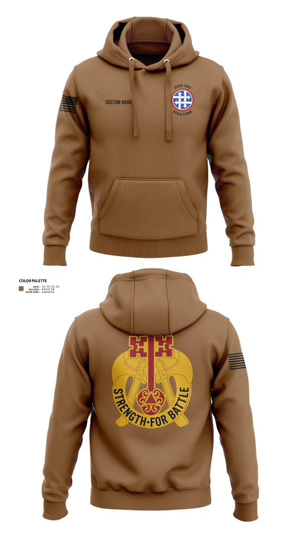 Hoodie, 373rd CSSB, Army, Teamtime, Team time, sublimation, custom sports apparel, team uniforms, spirit wear, spiritwear, sports uniforms, custom shirts, team store, custom team store, fundraiser sports, apparel fundraiser