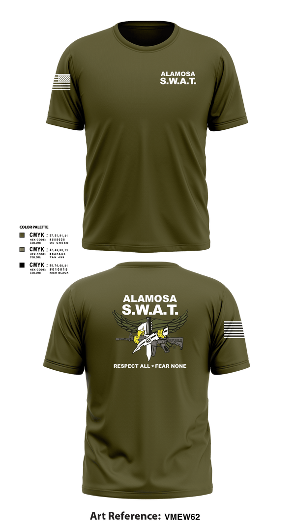 Alamosa SWAT Team 6512641 Short Sleeve Performance Shirt - 2